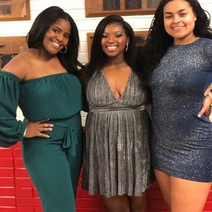 Silver Homecoming Dress